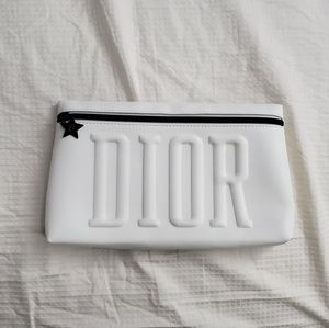 Brand New Authentic Large White Dior Pouch